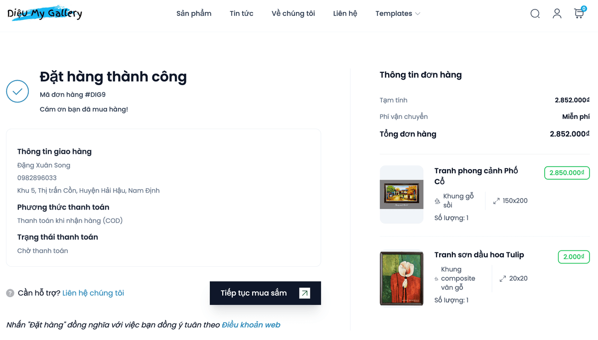 Hướng dẫn mua hàng bước 5
